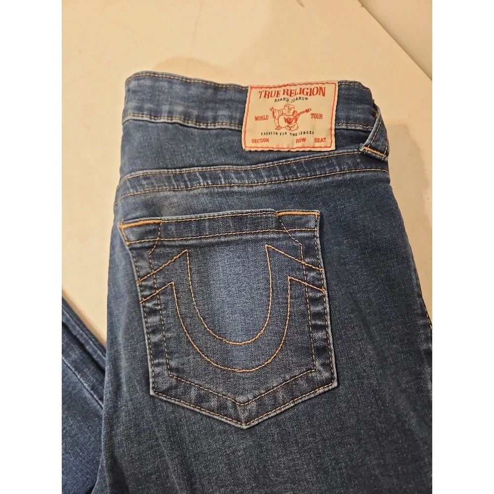 True Religion Jean Becca Mid Rise Bootcut Jeans Womens Size 32Wx30 Inseam (1865